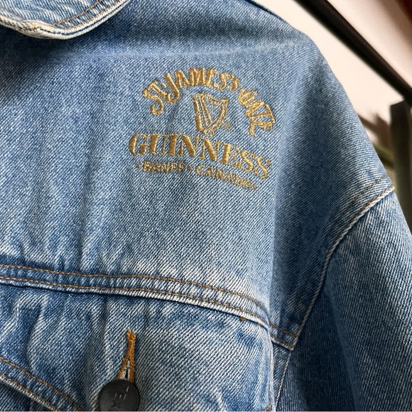 RARE Guinness Denim Jacket - Picture 3 of 4